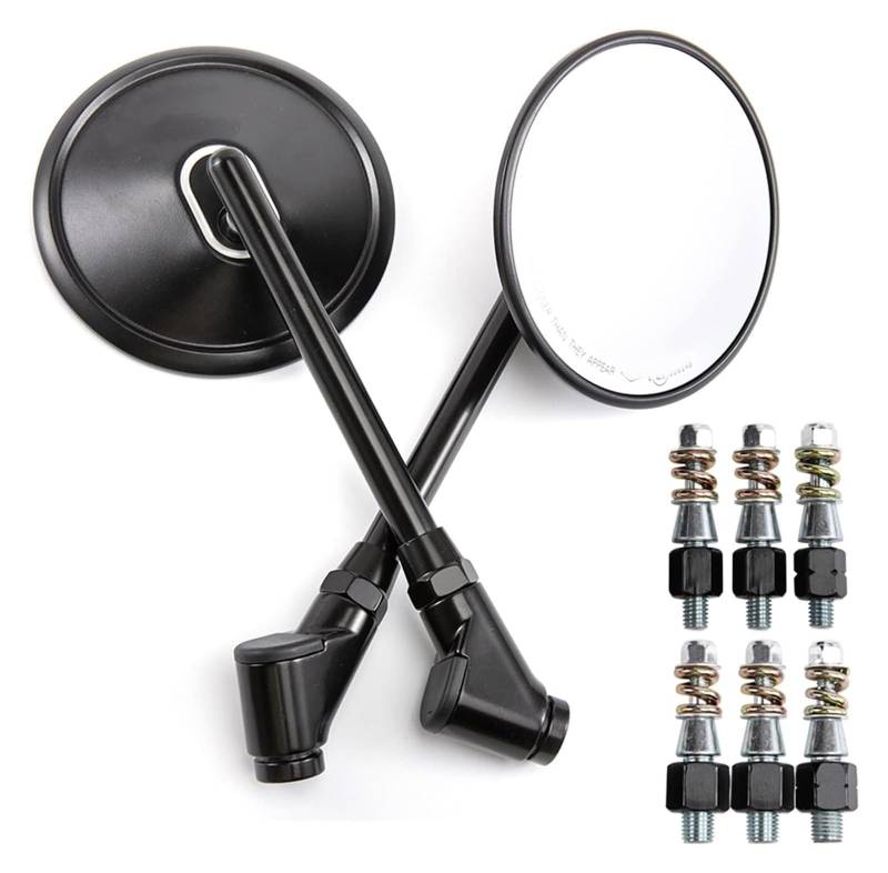 Für BM&W R1200GS S1000R F650GS K1200LT Zubehör Dekoration Universal Motorrad 8 Mm/10 Mm Seitenspiegel Rückspiegel Motorrad Rückspiegel von YSDEACE