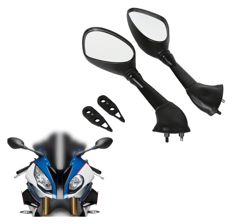 Für BM&W S1000RR S1000 RR 2010 2011 2012 2013 2014 2015 2016 2017 2018 HP4 2011-2015 Rückspiegel Motorrad Seitenspiegel Motorrad Rückspiegel von YSDEACE