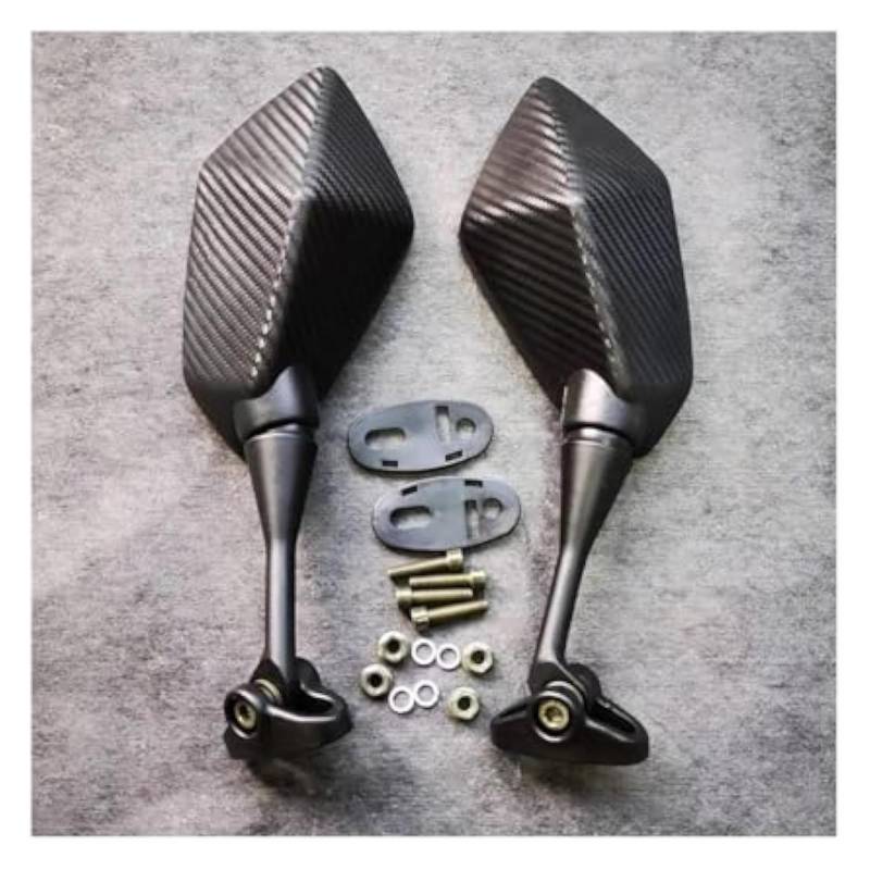 Für Triumph Für DAYTONA 675 R Rearview Außenspiegel Spiegel Motorrad Roller Rückspiegel Motorrad Rückspiegel(Black carbon fiber) von YSDEACE