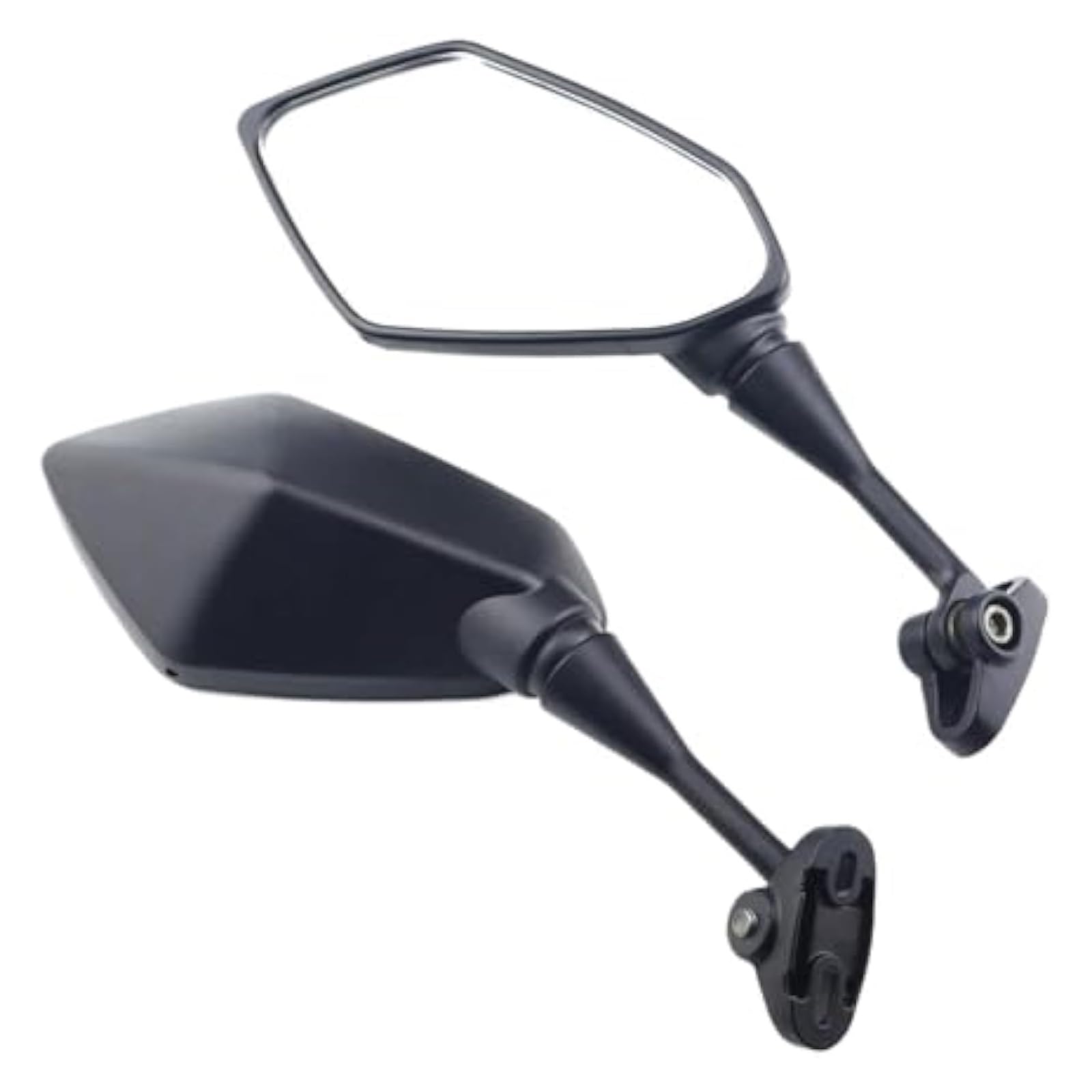 Für YZF R1 R6 R15 R25 YZF600 YZF1000 Motorrad Seite Rückspiegel Seite Rückansicht Spiegel Rearview Außenspiegel Motorrad Rückspiegel(Black) von YSDEACE