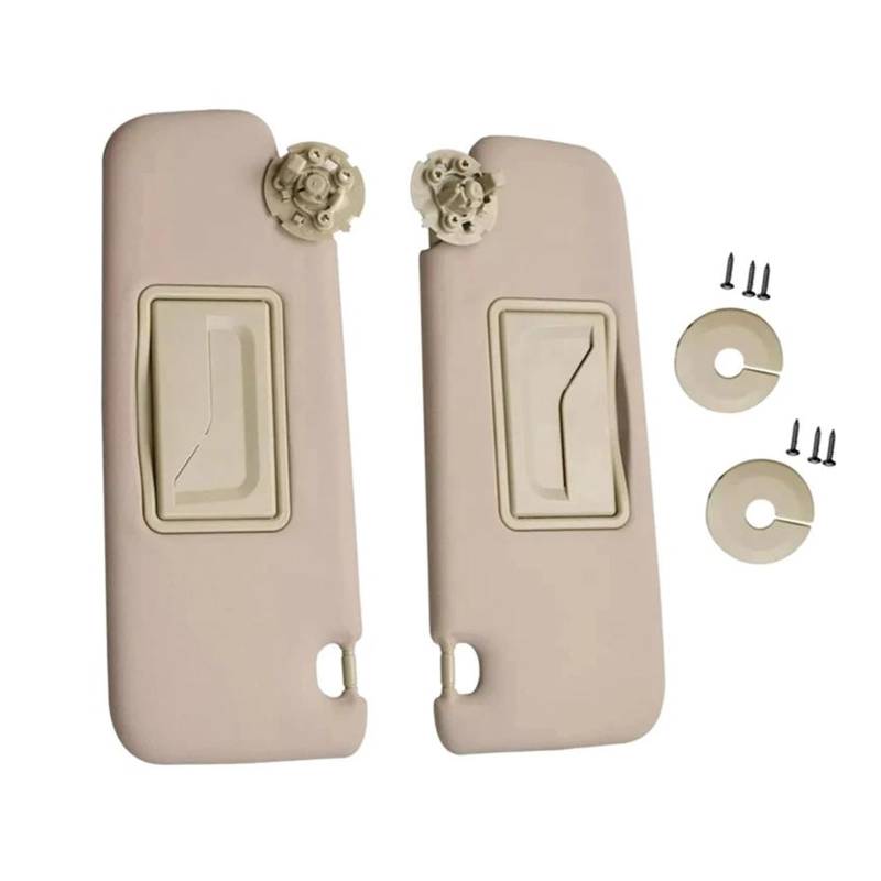 1 Paar Auto Links und Rechts Seite Beige Sonnenblende Mit Spiegel Für Chevy Für Cruze 2011-2016 95034256 95034253 Sonnenschutz Auto Frontscheibe von YSFIFHSKFH
