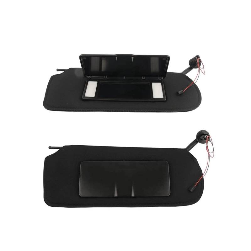 Auto-Front-Sonnenblende Sonnenblenden mit Spiegeln und Lichtern für Chevy für Corvette für C5 1997-2004 10442033 10442034 Sonnenschutz Auto Frontscheibe von YSFIFHSKFH