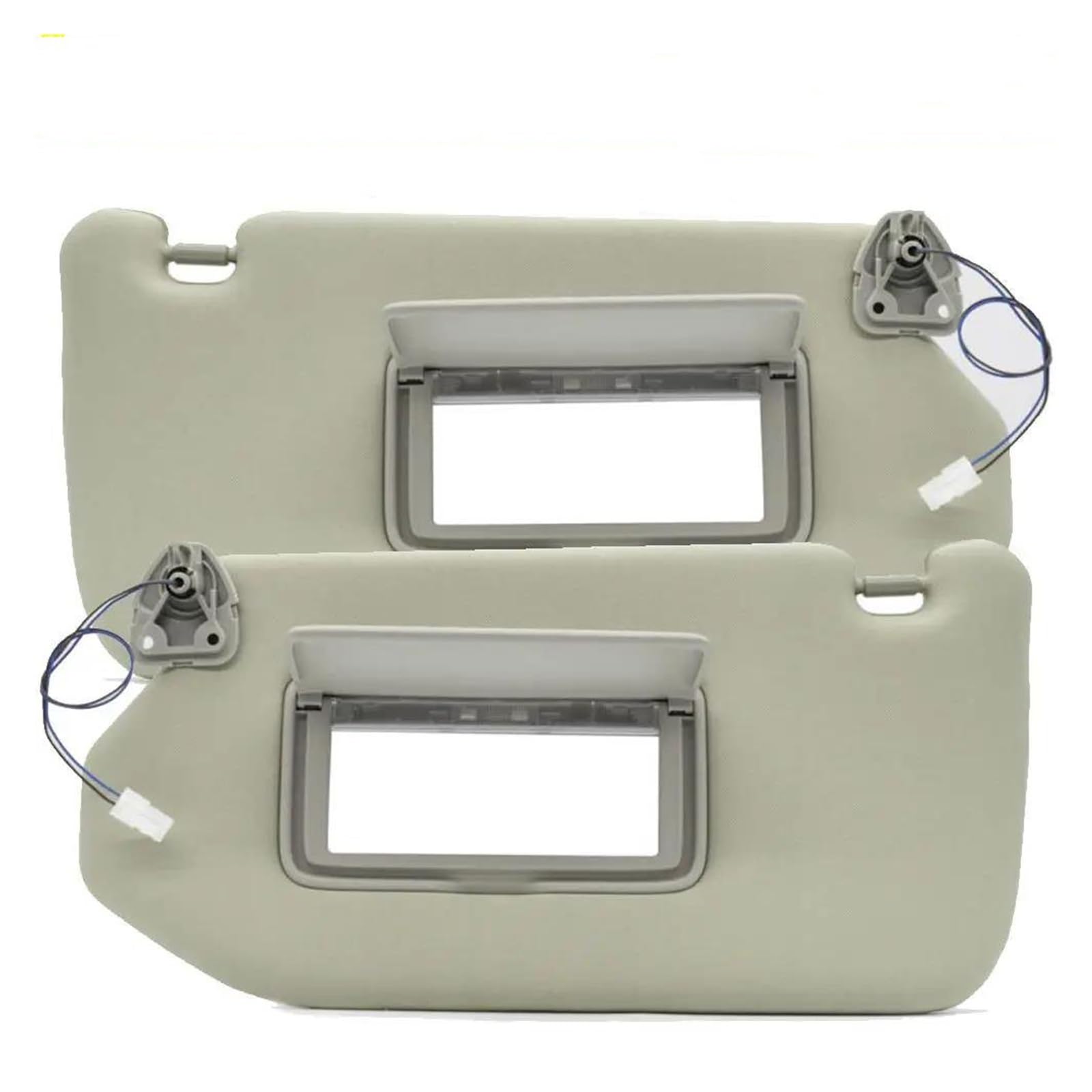 Auto Sonnenblende Für Infiniti Für QX60 2014-2017 JX35 Beige Links Rechts Fahrer Eitelkeit Licht Lampe Sonnenblende Sonnenschutz Auto Frontscheibe(Pair) von YSFIFHSKFH