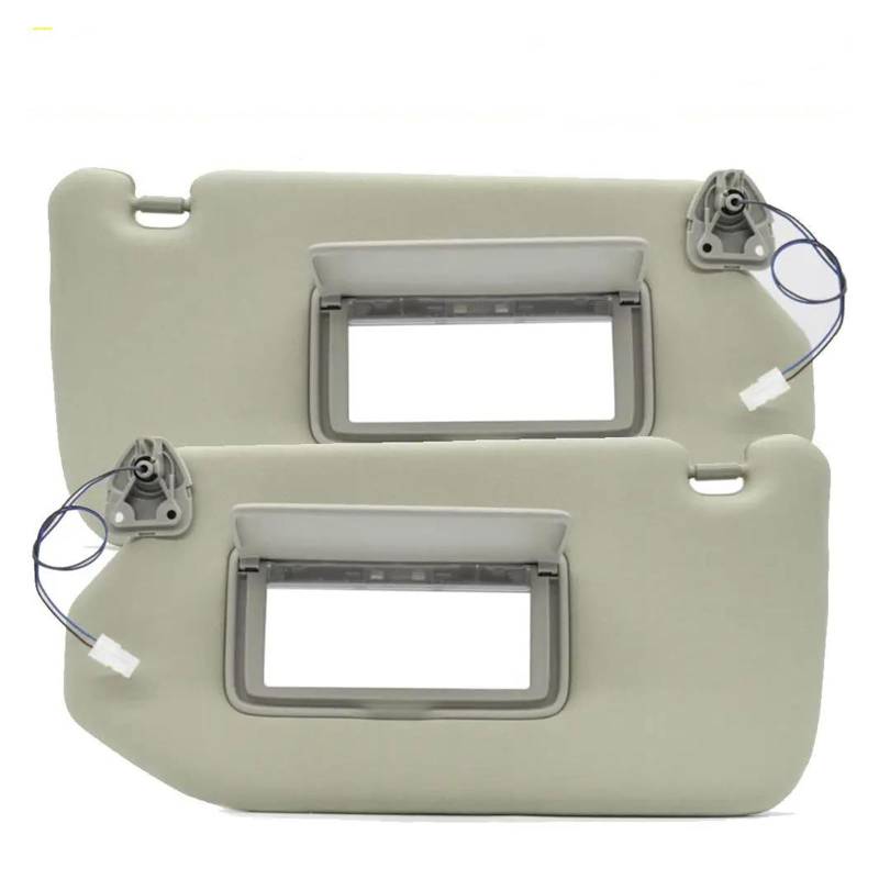 Auto Sonnenblende Für Infiniti Für QX60 2014-2017 JX35 Beige Links Rechts Fahrer Eitelkeit Licht Lampe Sonnenblende Sonnenschutz Auto Frontscheibe(Pair) von YSFIFHSKFH