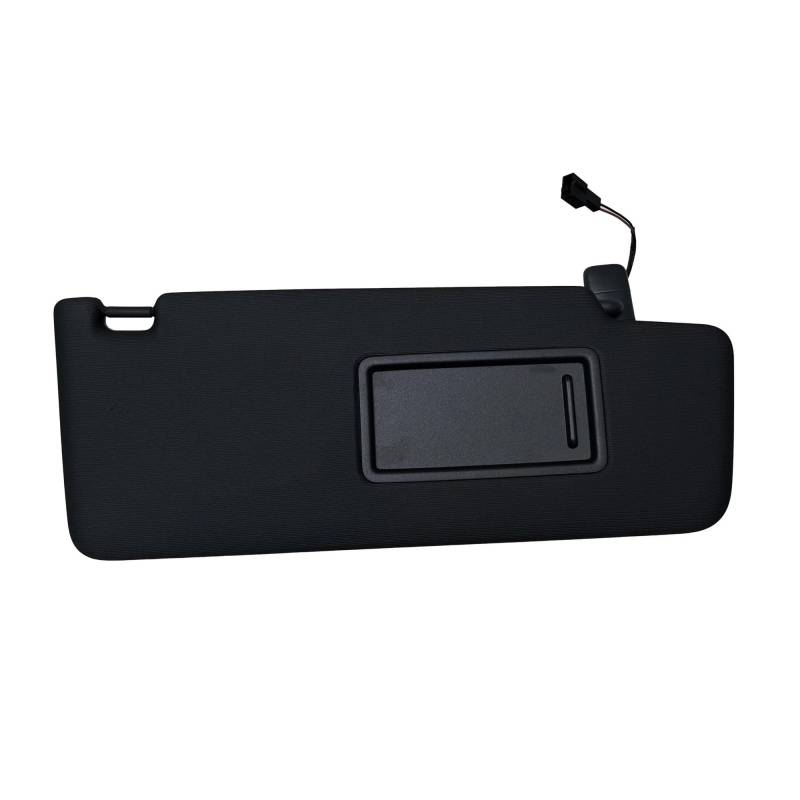 Für VW Für Tiguan L II 2017-2020 Schwarze Sonnenblende Sonnenschutz Panel Make-Up Spiegel mit Kabel 5TD857521 5TD857522 Sonnenschutz Auto Frontscheibe(Passenger) von YSFIFHSKFH
