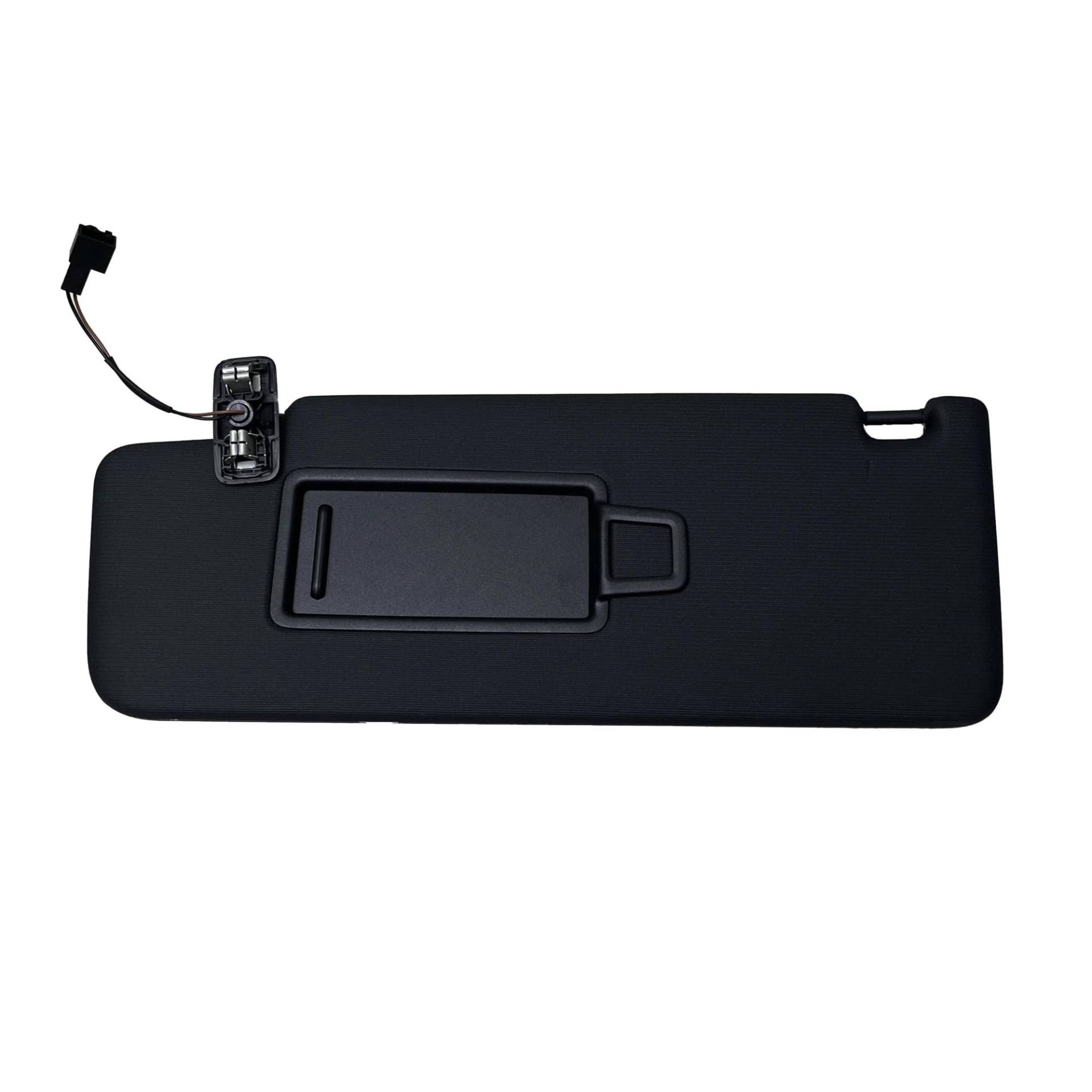 Für VW Für Touran L II 2017-2020 Schwarze Sonnenblende Sonnenschutz Panel Make-Up Spiegel mit Kabel 5TD857521 5TD857522 Sonnenschutz Auto Frontscheibe(Driver Side) von YSFIFHSKFH