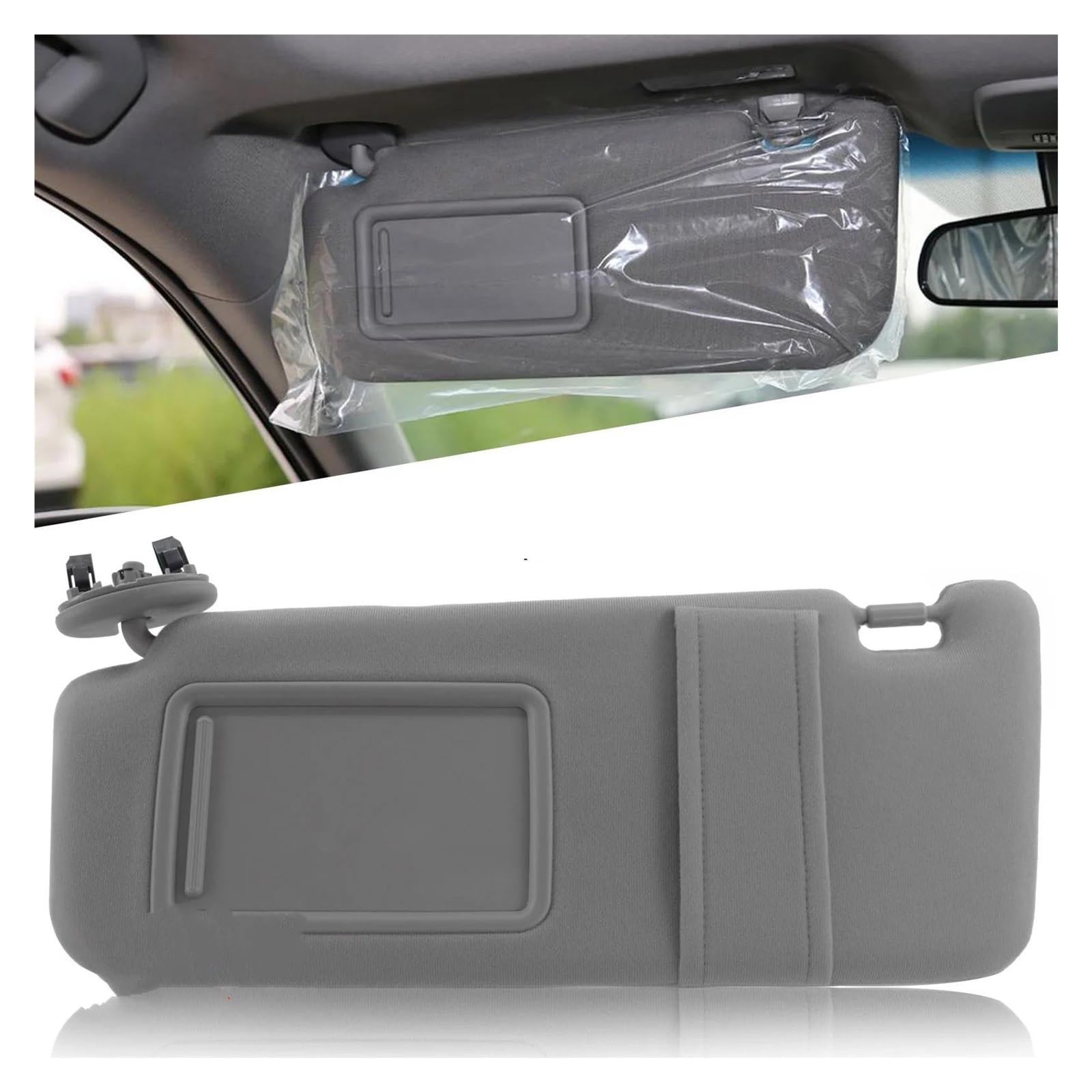 Grau Auto Sonnenblende Sonnenschirm Für Toyota Für Camry 2007 2008 2009 2010 2011 Fahrer Passagier Seite Rechts Links Organizer 7432006780B0 Sonnenschutz Auto Frontscheibe(Gray Left) von YSFIFHSKFH