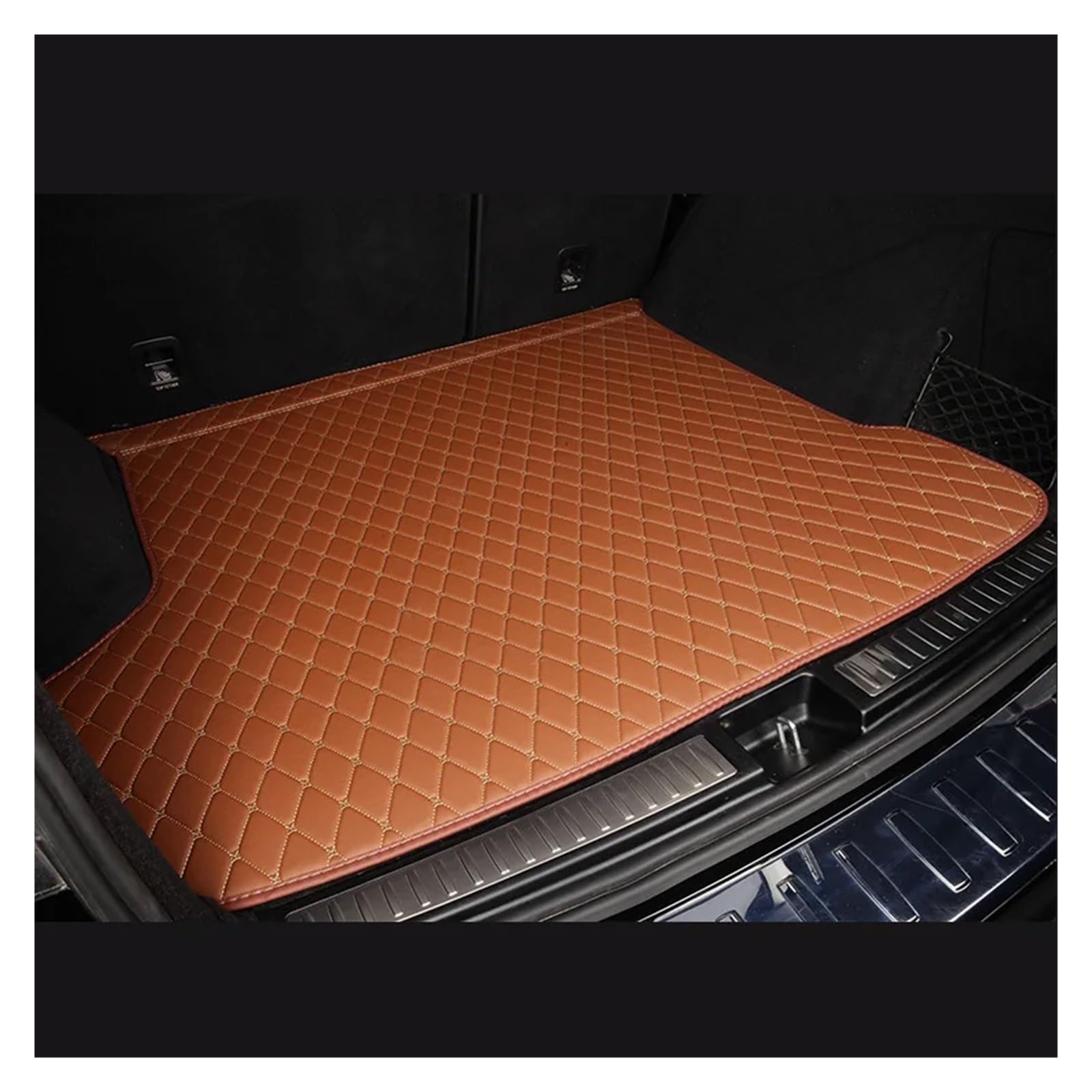 Kofferraummatte Auto-Kofferraum-Matten Für Carnival 2015-2017 wasserdichte Auto-Boot-Innenausstattung Trunk Mat(Braun) von YSFIFHSKFH