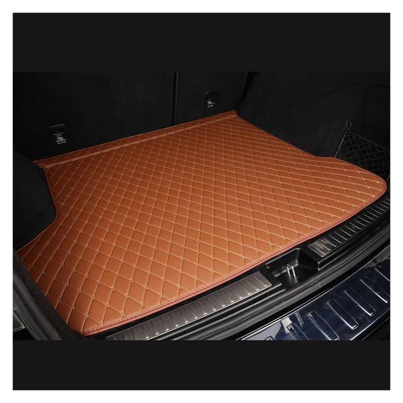 Kofferraummatte Auto-Kofferraum-Matten Für Carnival 2015-2017 wasserdichte Auto-Boot-Innenausstattung Trunk Mat(Braun) von YSFIFHSKFH