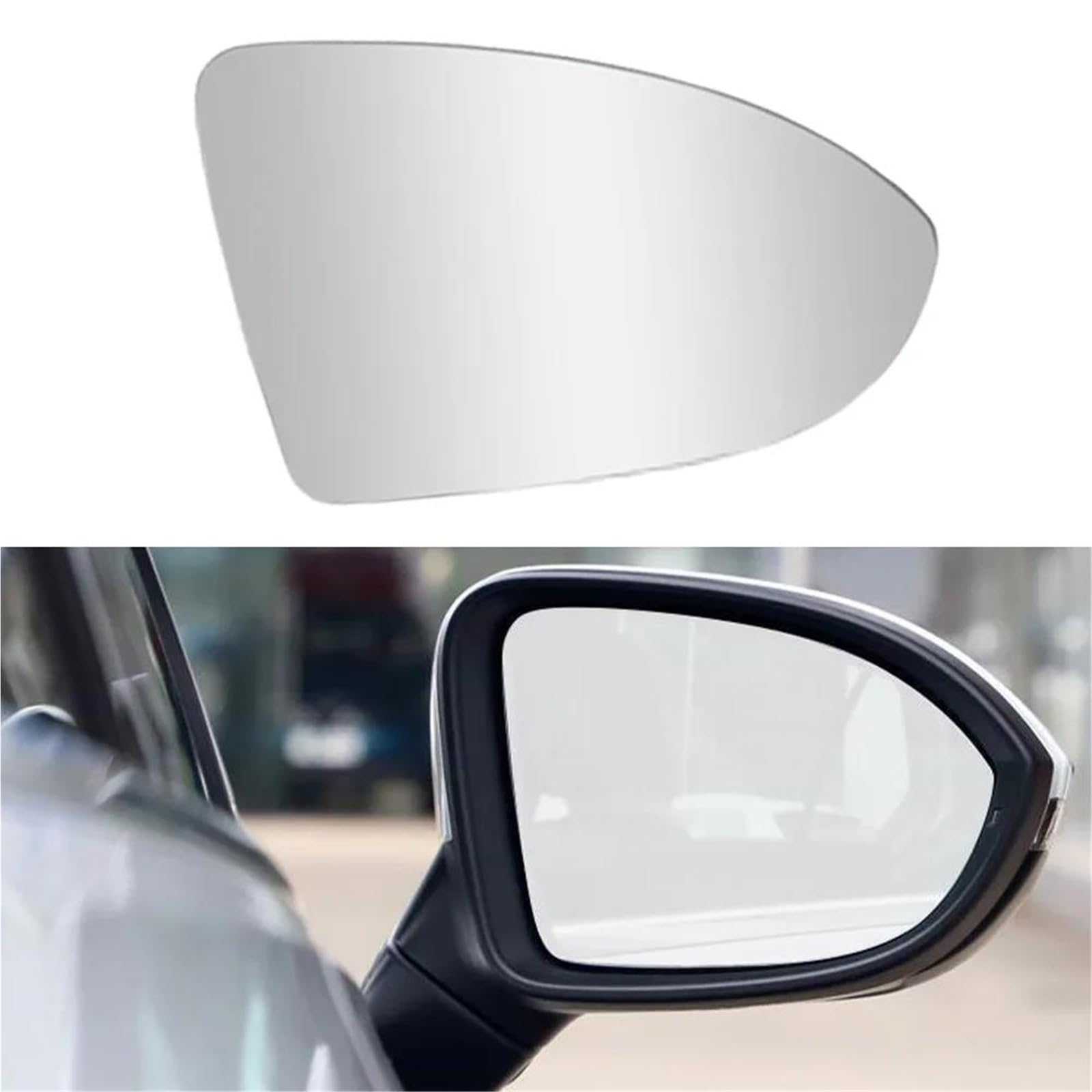 Spiegelglas Ersatz Für VW Für Golf Für MK7 Für GTI 2015 2016 2017 2018 2019 2020 2021 Ersatz Beheizter Außenspiegelglas-Rückspiegel Der Linken Und Rechten Türseite Auto Spiegelglas(rechts) von YSFIFHSKFH
