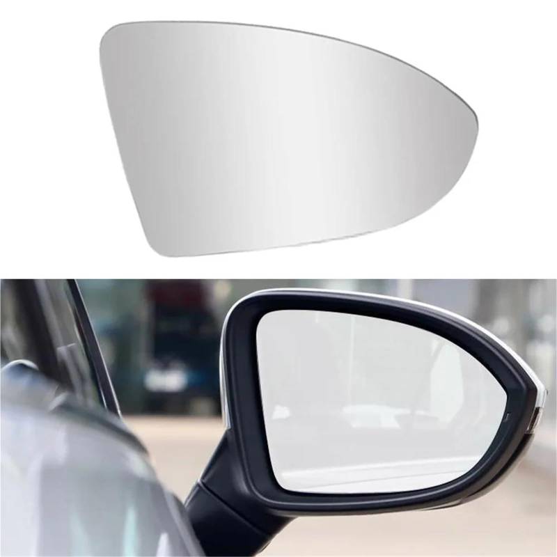 Spiegelglas Ersatz Für VW Für Golf Für MK7 Für GTI 2015 2016 2017 2018 2019 2020 2021 Ersatz Beheizter Außenspiegelglas-Rückspiegel Der Linken Und Rechten Türseite Auto Spiegelglas(rechts) von YSFIFHSKFH