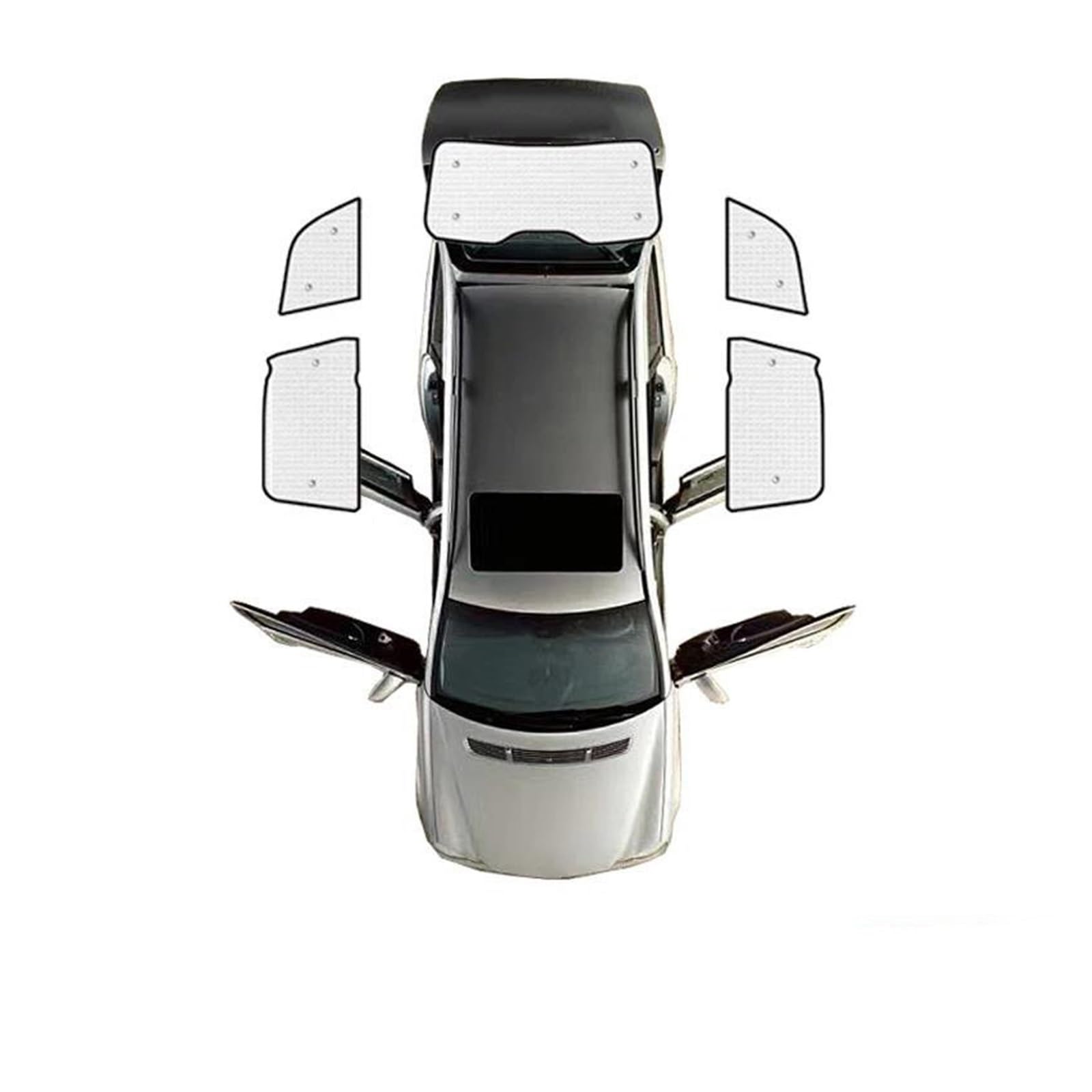 Volvo vollflächige Auto-Sonnenblende für XC90 für MK1 2003–2014 2009 2010 Sonnenblende Windschutzscheiben-Seitenfensterpolster Sonnenschutz Auto Frontscheibe(Rear sunshades) von YSFIFHSKFH
