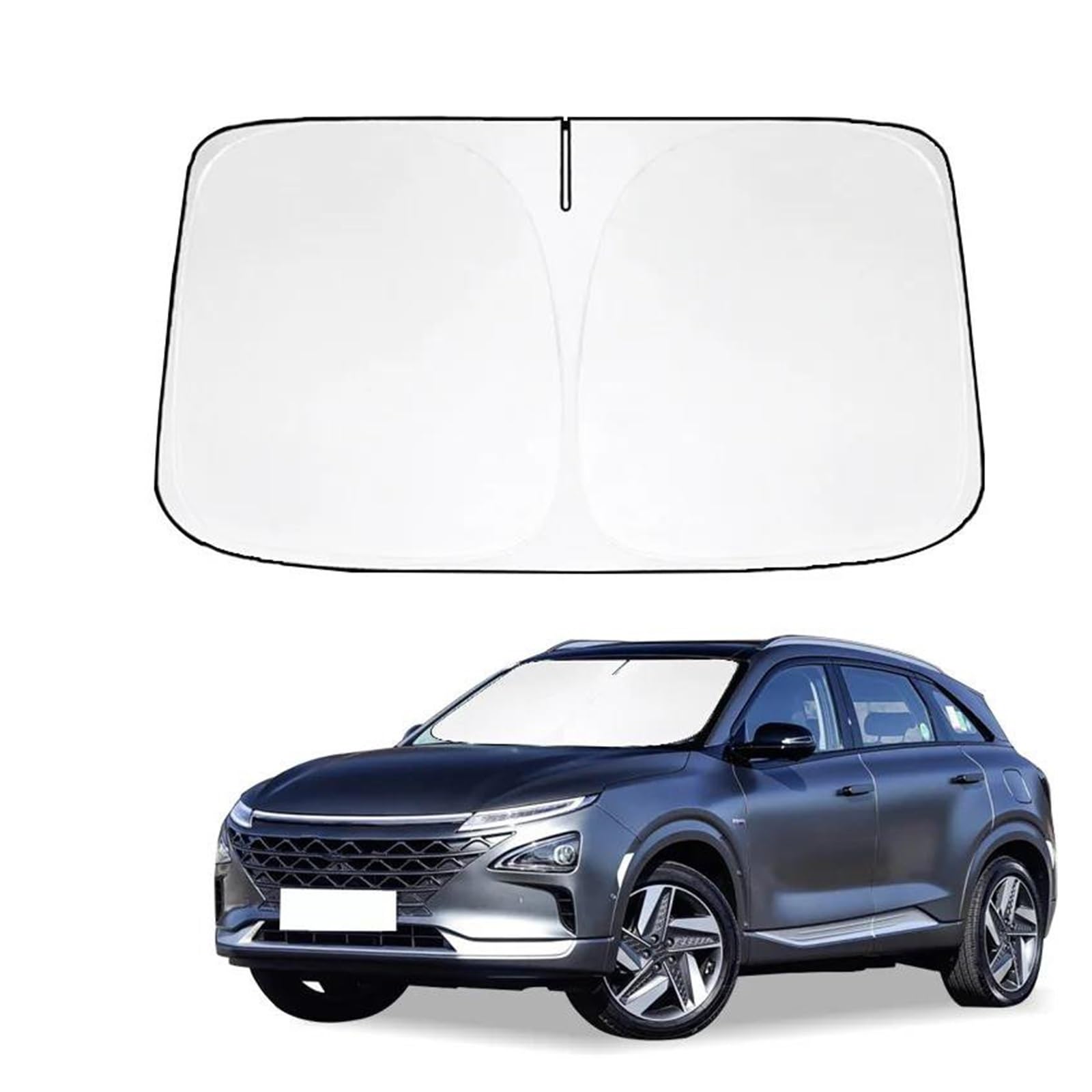 Windschutzscheibe Sonnenschutz Für Hyundai Für Nexo Sonnenschirm Sonnenblende Protector Faltbare Blöcke UV Sonnenschutz Auto Frontscheibe Windschutzscheibe Sonnenschutz Für Hyundai Für Nexo Sonnenschirm Sonnenblende Protector Faltbare Blöcke UV Sonnenschutz Auto Frontscheibe von YSFIFHSKFH