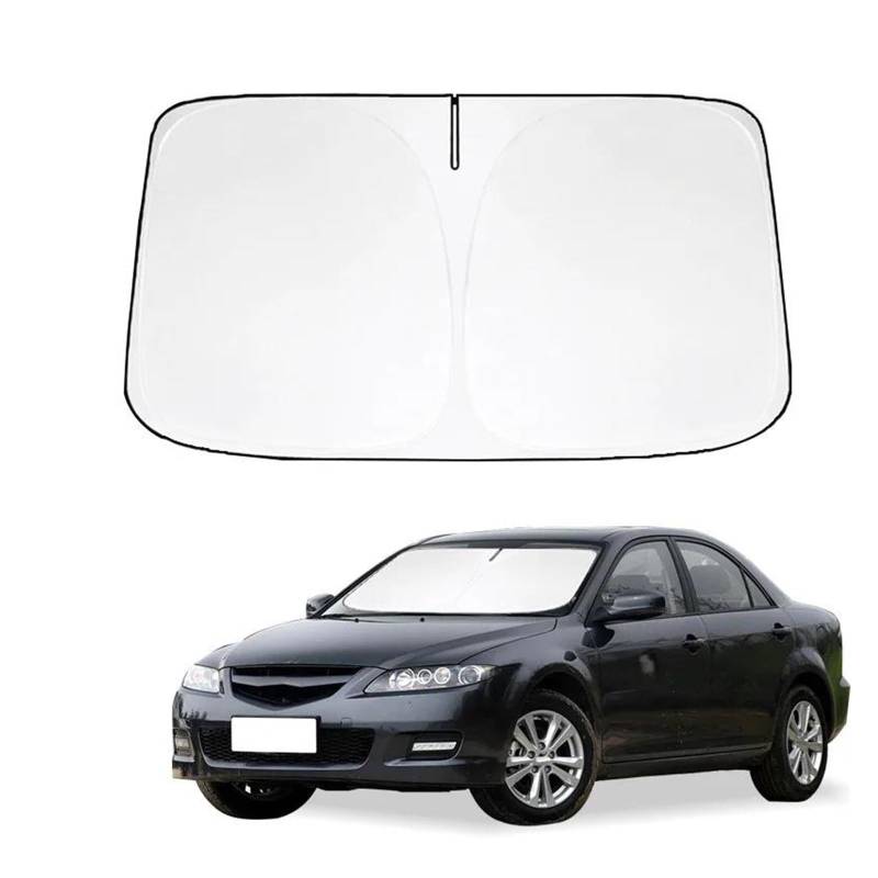 Windschutzscheibe Sonnenschutz Für Mazda 6 Für GH Für GG Sonnenschirm Sonnenblende Schutz Faltbare Blöcke UV Sonnenschutz Auto Frontscheibe von YSFIFHSKFH