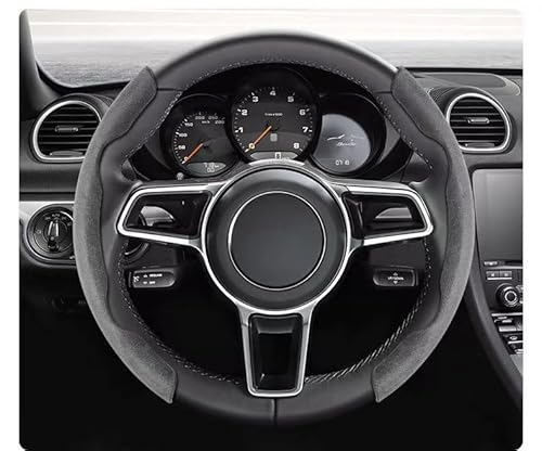 2 Stück Universal Auto Lenkradbezug,für Hyundai i10 Grand-i10 i20 i30 i40 ix20 ix25 ix35 ix55,Segmentierter,rutschfest,Langlebig,Grey von YSOLDA