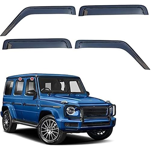 Pack of 4 Car Wind Deflectors for Mercedes-Benz G-Class W463 W461 2019-2022 Visors Side Window Sun Protection Cover Wind Protection Car Styling Accessories von YSOLDA