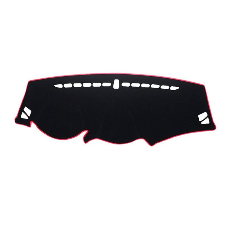 -Abdeckungs-Matten-Auflage-Instrument-Sonnenschutz-Teppich Für IX35 Für Tucson 2010 2011 2012 2013 2014 2015 Anti-Schmutz Sunshade(Red Edge) von YSQIFBABD