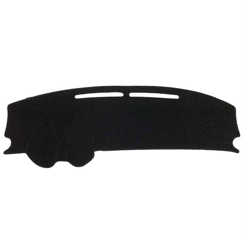-Abdeckungspolster Für Mitsubishi Für Outlander 2007~2019 2. 3. Generation Sonnenschutz Dash Anti-Rutsch-Matte Anti-Schmutz Sunshade(Polyester All Black,2007-2012) von YSQIFBABD