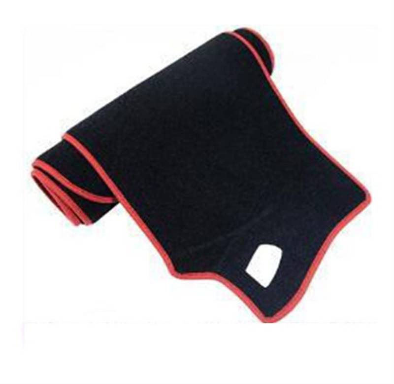 -Abdeckungspolster Für Mitsubishi Für Outlander 2007~2019 2. 3. Generation Sonnenschutz Dash Anti-Rutsch-Matte Anti-Schmutz Sunshade(Polyester Red Edge,2007-2012) von YSQIFBABD