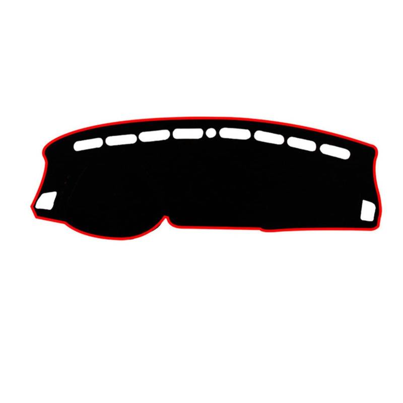 Anti-Rutsch-Abdeckungsmatte Für Citroen C5 Für Aircross 2017 2018 2019 2020 Sonnenschirm Instrument Teppich Anti-Schmutz Sunshade(Red Edge) von YSQIFBABD