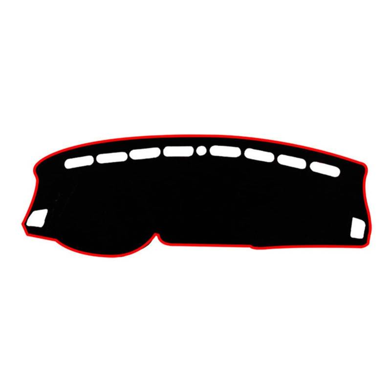 Anti-Rutsch-Abdeckungsmatte Für Citroen C5 Für Aircross 2017 2018 2019 2020 Sonnenschirm Instrument Teppich Anti-Schmutz Sunshade(Red Edge) von YSQIFBABD
