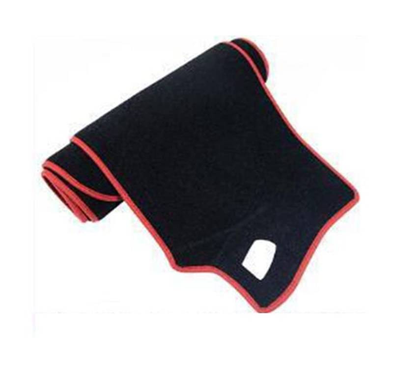 Anti-Rutsch-Matte -Abdeckung Für VW Für Touareg 2002~2018 7L 7P Sonnenschutz Car Protect Carpet Teppich Anti-Schmutz Sunshade(Polyester Red Edge,2011-2018 7P) von YSQIFBABD