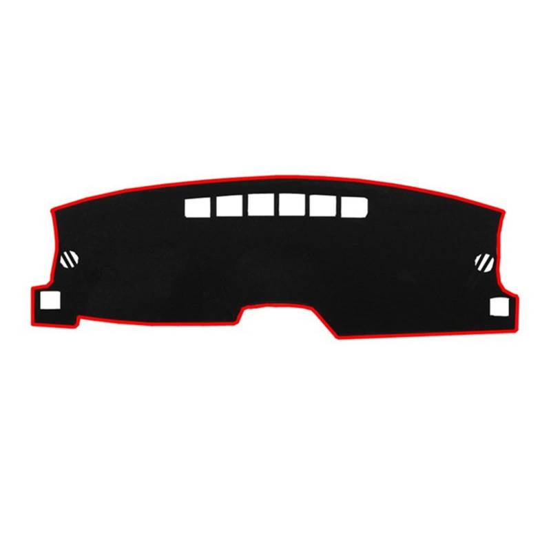 Auto-Abdeckung Mat Pad Für Jeep Für Patriot Für Kompass 2011 2012 2013-2017 Sonnenschutz Instrument Schützen Teppich Anti-Schmutz Sunshade(Red Edge) von YSQIFBABD