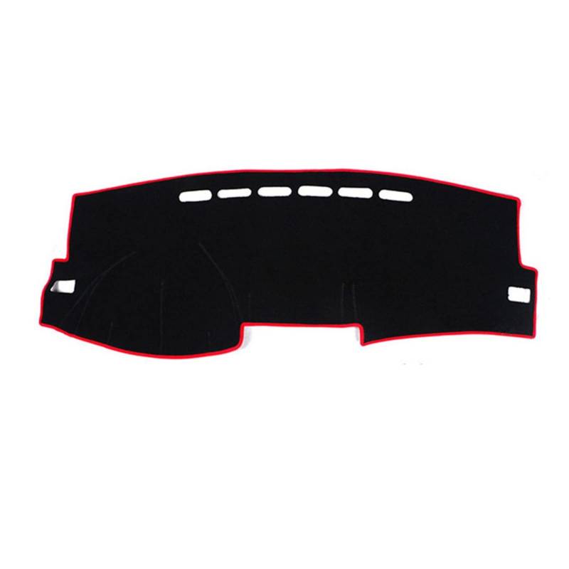Auto Abdeckung Pad Matte Für Für Corolla Für Axio Für Fielder 2007 2008 2009 2010–2012 Sonnenschutz Instrument Teppich Zubehör Anti-Schmutz Sunshade(Red Edge) von YSQIFBABD