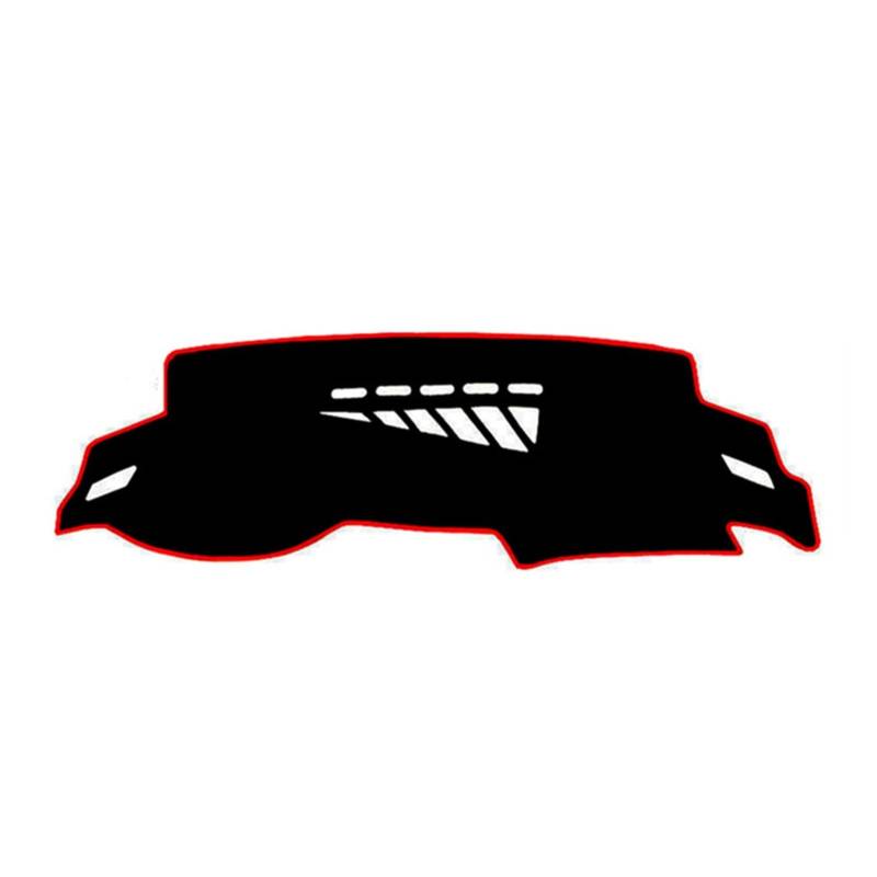Auto-Abdeckungs-Auflage-Matte Für A4 B8 2008 2009 2010 2011-2015 Dash Anti-UV-Sonnenschutz-Instrument Schützen Teppich Anti-Schmutz Sunshade(Red Edge) von YSQIFBABD