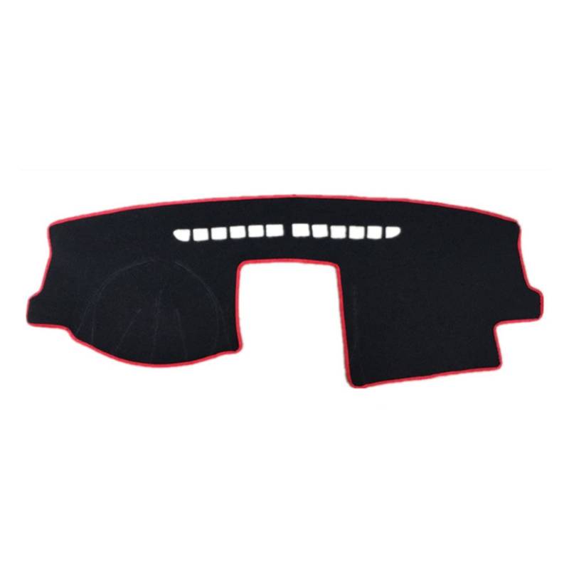 Auto-Abdeckungs-Auflage-Matte Für VW Für Golf 5 MK5 2004–2009 -Sonnenschutz-Instrument-Schutz-Teppich Anti-Schmutz Sunshade(Red Edge) von YSQIFBABD