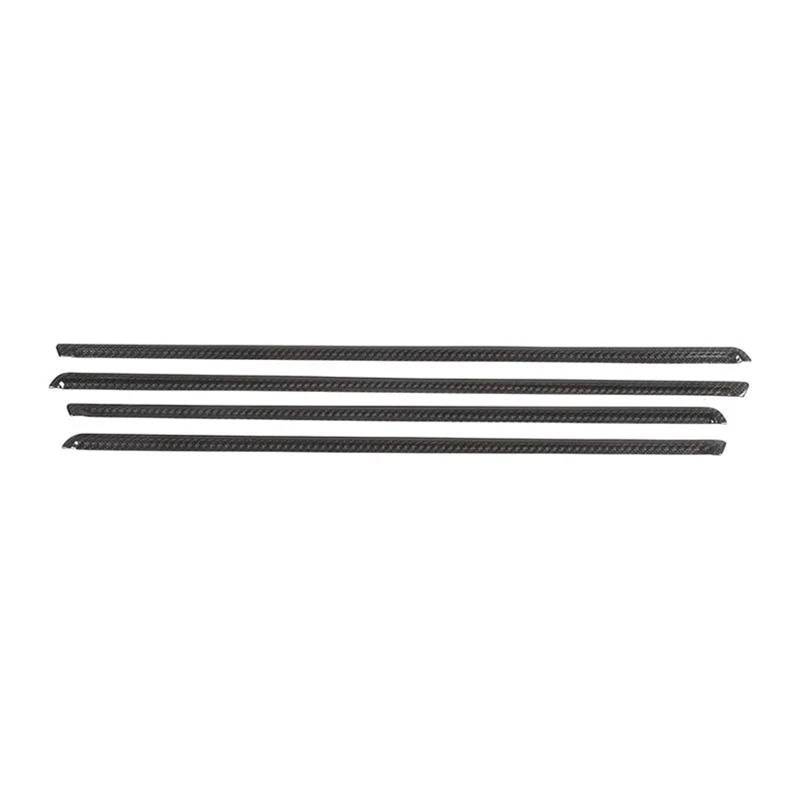 Auto ZubehöR Innenraum 4 Stücke Carbon Fiber Auto Innen Tür Panel Trim Streifen Dekorative Aufkleber Für Macan 2014-2024 Auto Zubehör SchutzhüLle von YSQIFBABD
