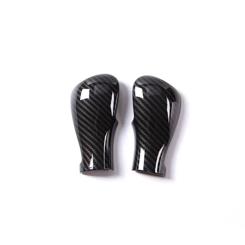 Auto ZubehöR Innenraum ABS-Auto-Getriebekopf-Schaltknauf-Griffabdeckungs-Trimmaufkleber Für Range Für Rover Für Sport Für Vogue 2005-2013 SchutzhüLle(Carbon pattern) von YSQIFBABD