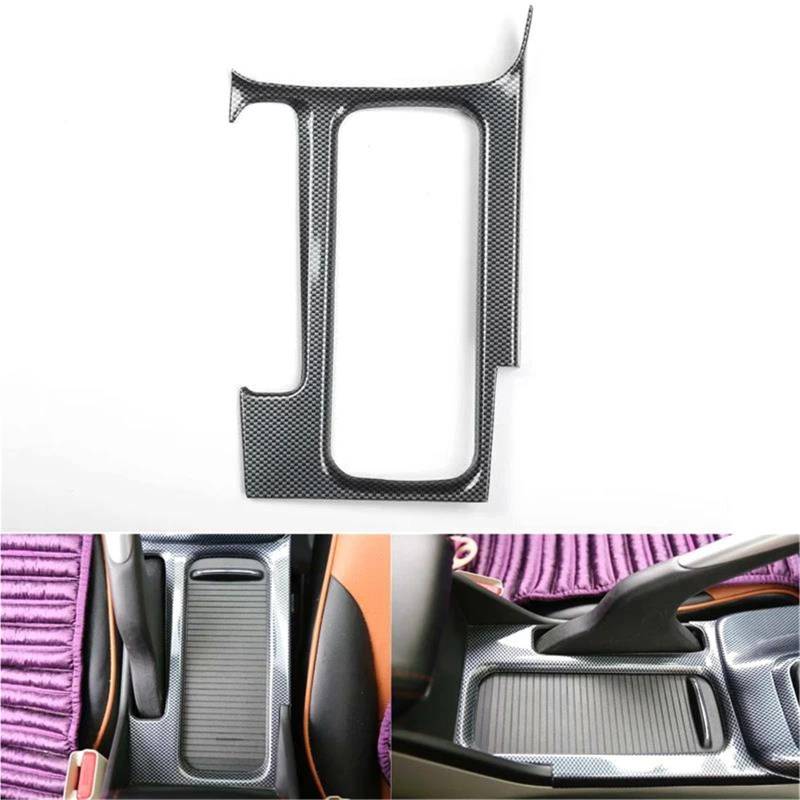 Auto ZubehöR Innenraum ABS-Kohlefaser-Stil Für Civic 9. LHD 2012–2014 Auto-Wasserbecherhalter Panel-Rahmenabdeckung SchutzhüLle von YSQIFBABD