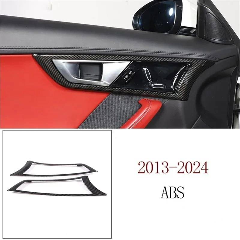 Auto ZubehöR Innenraum ABS-Kohlefaser-Textur Für Jaguar Für F-TYPE 2013–2024 Innenausstattung Schaltkonsolen-Dekorationsabdeckung SchutzhüLle(Carbon Texture 12) von YSQIFBABD