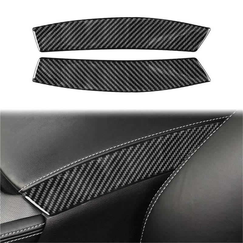 Auto ZubehöR Innenraum Auto-Aufbewahrungsbox Armlehne Seitendekoration Aufkleber Für Infiniti Für Q50 2014-2020 Carbon-Muster Innenraum SchutzhüLle von YSQIFBABD