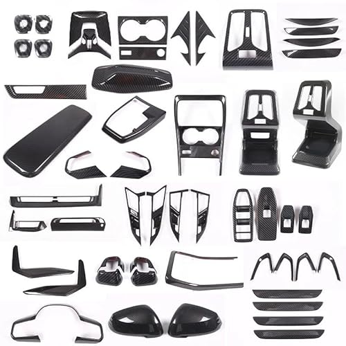 Auto ZubehöR Innenraum Auto Center Controls Lenkrad Shift Panel Abdeckung Für X1 U10 U11 2023-2024 Innen Zubehör LHD SchutzhüLle(Carbon Texture 2) von YSQIFBABD