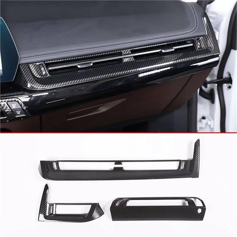 Auto ZubehöR Innenraum Auto Center Controls Lenkrad Shift Panel Abdeckung Für X1 U10 U11 2023-2024 Innen Zubehör LHD SchutzhüLle(Carbon Texture 3) von YSQIFBABD