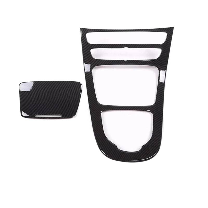 Auto ZubehöR Innenraum Autokonsolen-Getrieberahmen Konsolen-Getriebeschalttafel Für Benz Für E-Klasse Für W213 2016-2018 ABS SchutzhüLle(Carbon Pattern) von YSQIFBABD