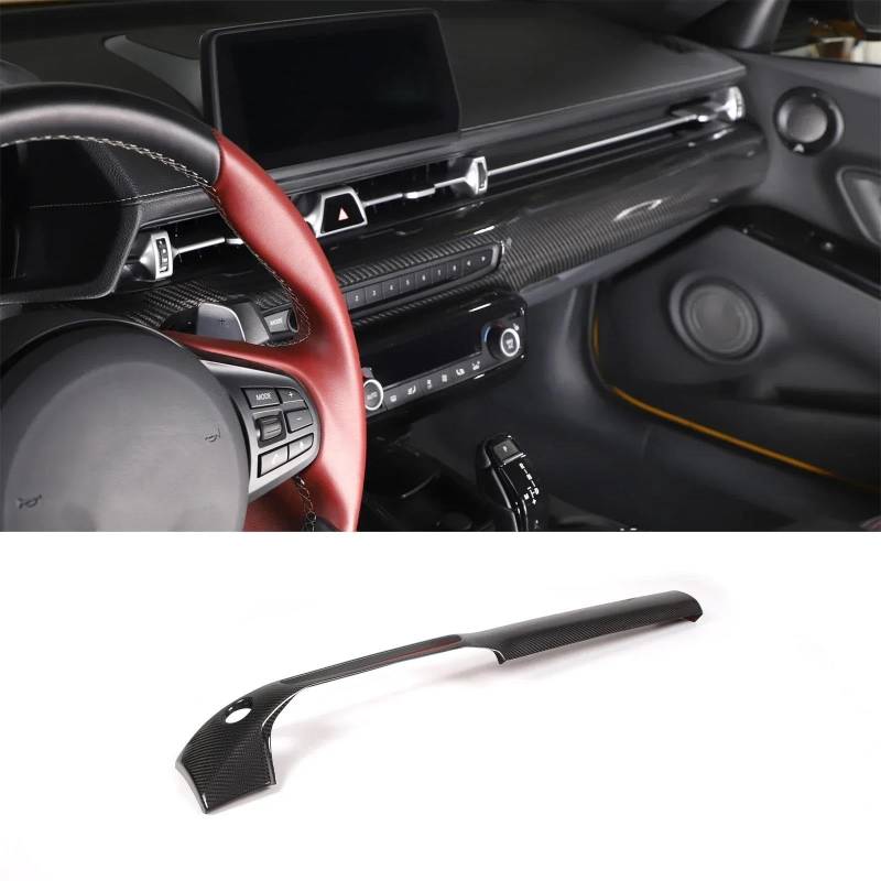 Auto ZubehöR Innenraum Carbon Fiber Auto Zentrale Konsole Panel Trim Abdeckung Für Toyota Für GR Supra Für A90 MK5 2019-2022 SchutzhüLle von YSQIFBABD