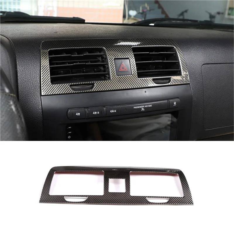 Auto ZubehöR Innenraum Carbon Muster Zentrale Steuerung Klimaanlage Luftauslass Rahmen Trim Abdeckung Für Hummer Für H3 2005-2009 SchutzhüLle(Stil a) von YSQIFBABD