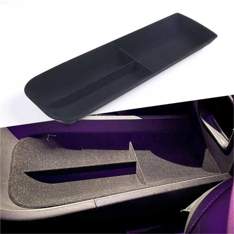 Auto ZubehöR Innenraum Center Console Storage Tray Für Benz Für Smart 2022-2024 Auto Central Lower Layer Box Organizer Zubehör SchutzhüLle(Flocking) von YSQIFBABD