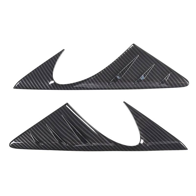 Auto ZubehöR Innenraum Für 1 2 Serie Für F40 F44 2020-2024 ABS Auto Rückspiegel Seite Fenster Spoiler Dreieck Abdeckung SchutzhüLle(Carbon Pattern) von YSQIFBABD