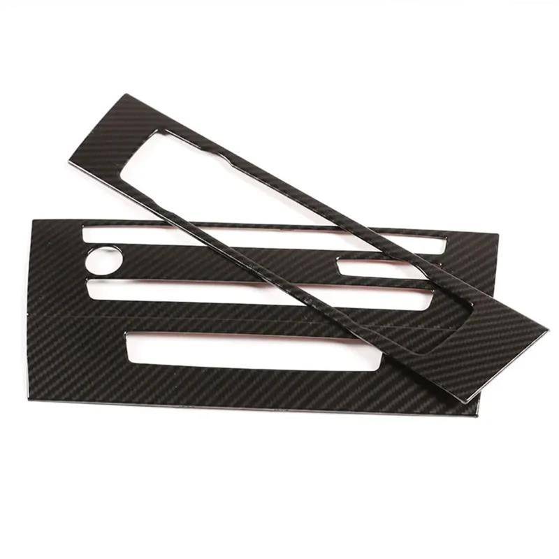 Auto ZubehöR Innenraum Für 3er Für E90 E91 2005-2006 ABS Auto Klimaanlage CD Lautstärkeregler Panel Abdeckungen Trim SchutzhüLle(Carbon Pattern) von YSQIFBABD