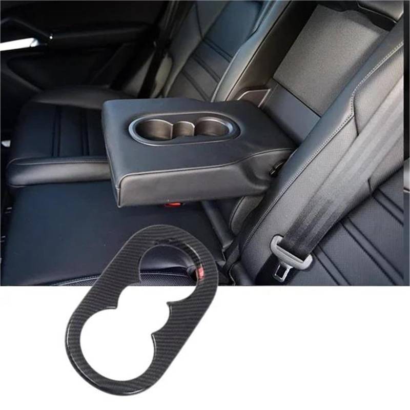 Auto ZubehöR Innenraum Für Cayenne 2018-2022 ABS Auto Getriebe Wasser Tasse Rahmen Luftauslass Innere Armlehne Trim Abdeckung Auto Innen SchutzhüLle(Style 6) von YSQIFBABD