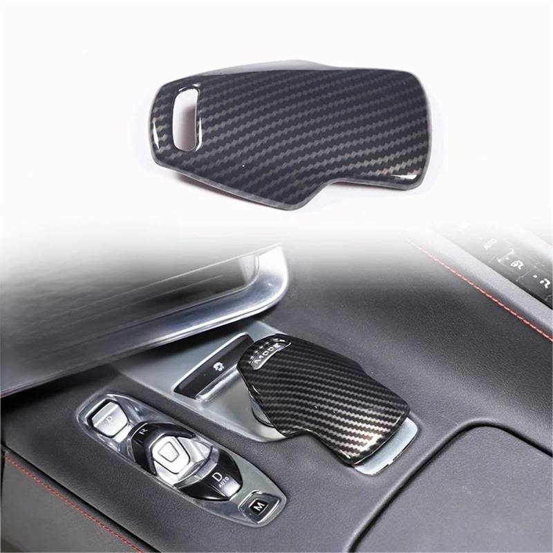 Auto ZubehöR Innenraum Für Chevy Für Corvette C8 2020-2024 Auto ABS Autokonsole Gangschaltung Panel Abdeckung Tür Armlehne Zieraufkleber SchutzhüLle(Carbon Texture 14) von YSQIFBABD