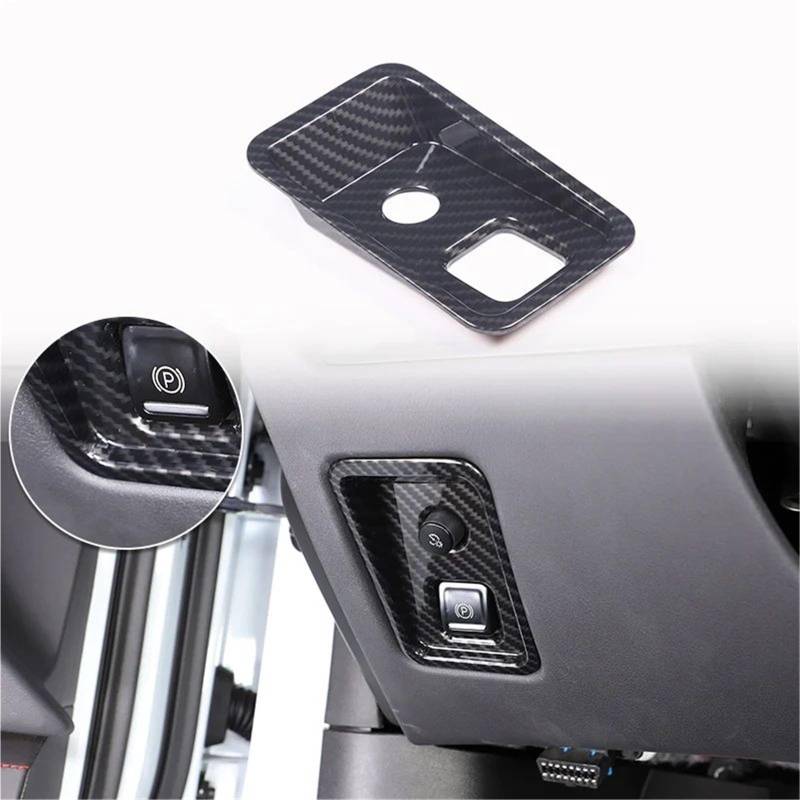 Auto ZubehöR Innenraum Für Chevy Für Corvette C8 2020-2024 Auto ABS Autokonsole Gangschaltung Panel Abdeckung Tür Armlehne Zieraufkleber SchutzhüLle(Carbon Texture 16) von YSQIFBABD