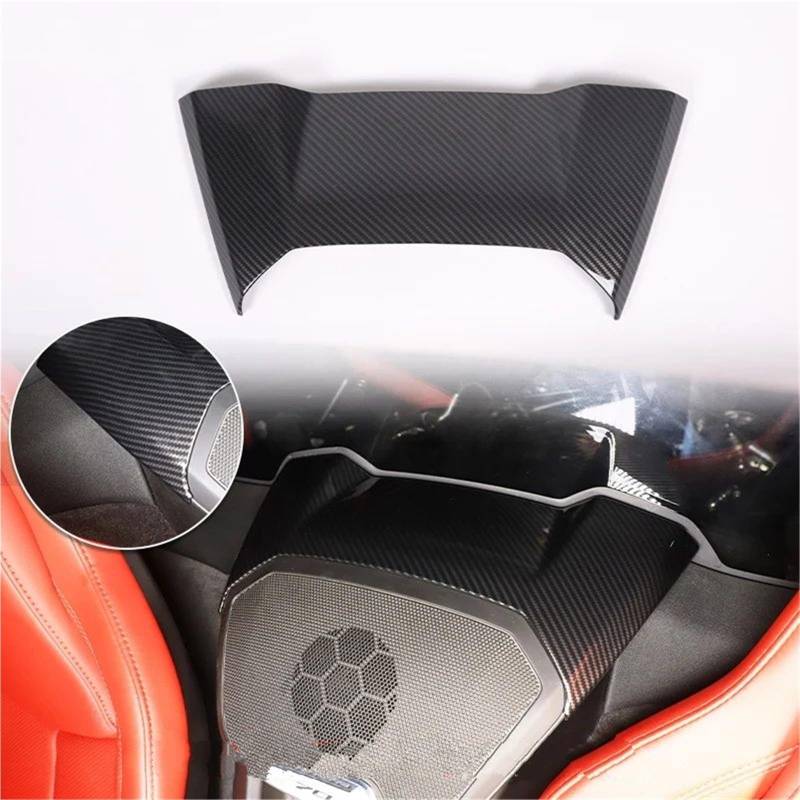 Auto ZubehöR Innenraum Für Chevy Für Corvette C8 2020-2024 Auto ABS Autokonsole Gangschaltung Panel Abdeckung Tür Armlehne Zieraufkleber SchutzhüLle(Carbon Texture 20) von YSQIFBABD