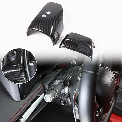Auto ZubehöR Innenraum Für Chevy Für Corvette C8 2020-2024 Auto ABS Autokonsole Gangschaltung Panel Abdeckung Tür Armlehne Zieraufkleber SchutzhüLle(Carbon Texture 34) von YSQIFBABD