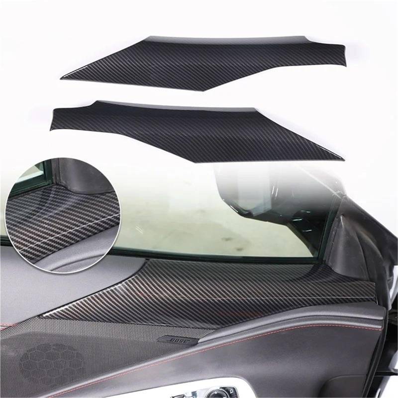 Auto ZubehöR Innenraum Für Chevy Für Corvette C8 2020-2024 Auto ABS Autokonsole Gangschaltung Panel Abdeckung Tür Armlehne Zieraufkleber SchutzhüLle(Carbon Texture 40) von YSQIFBABD