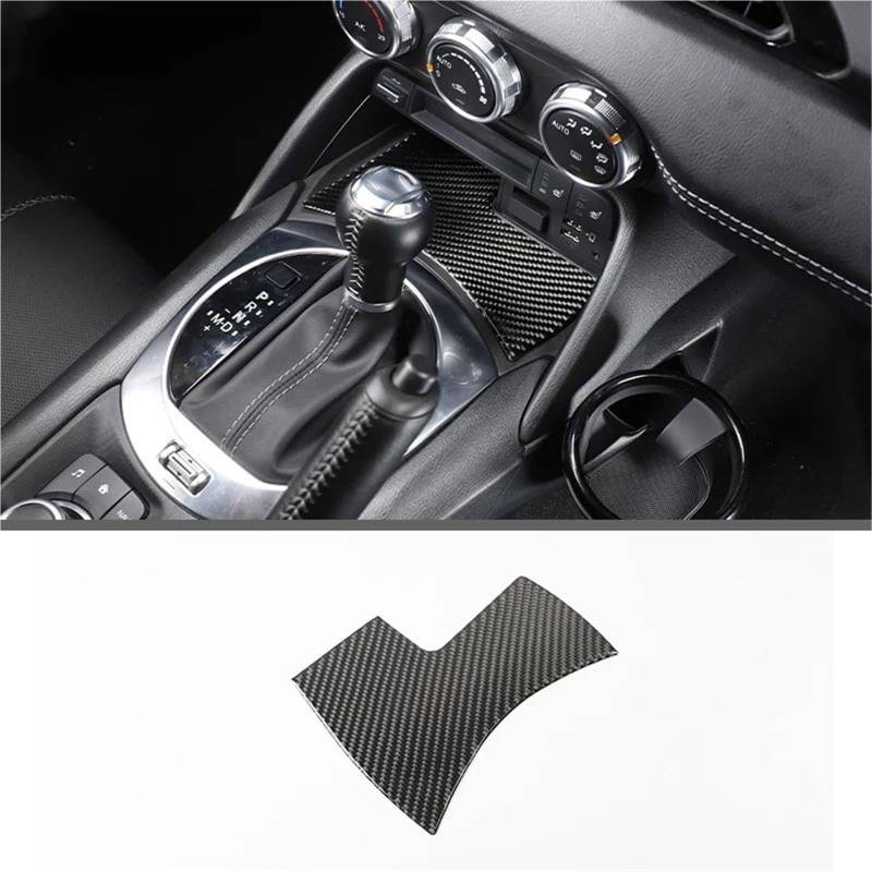 Auto ZubehöR Innenraum Für Mazda Für MX-5 2016-2023 Weiche Carbon Faser Getriebe Shift Rahmen Fenster Lift Griff Schüssel Abdeckung Trim SchutzhüLle(Carbon Texture 26) von YSQIFBABD
